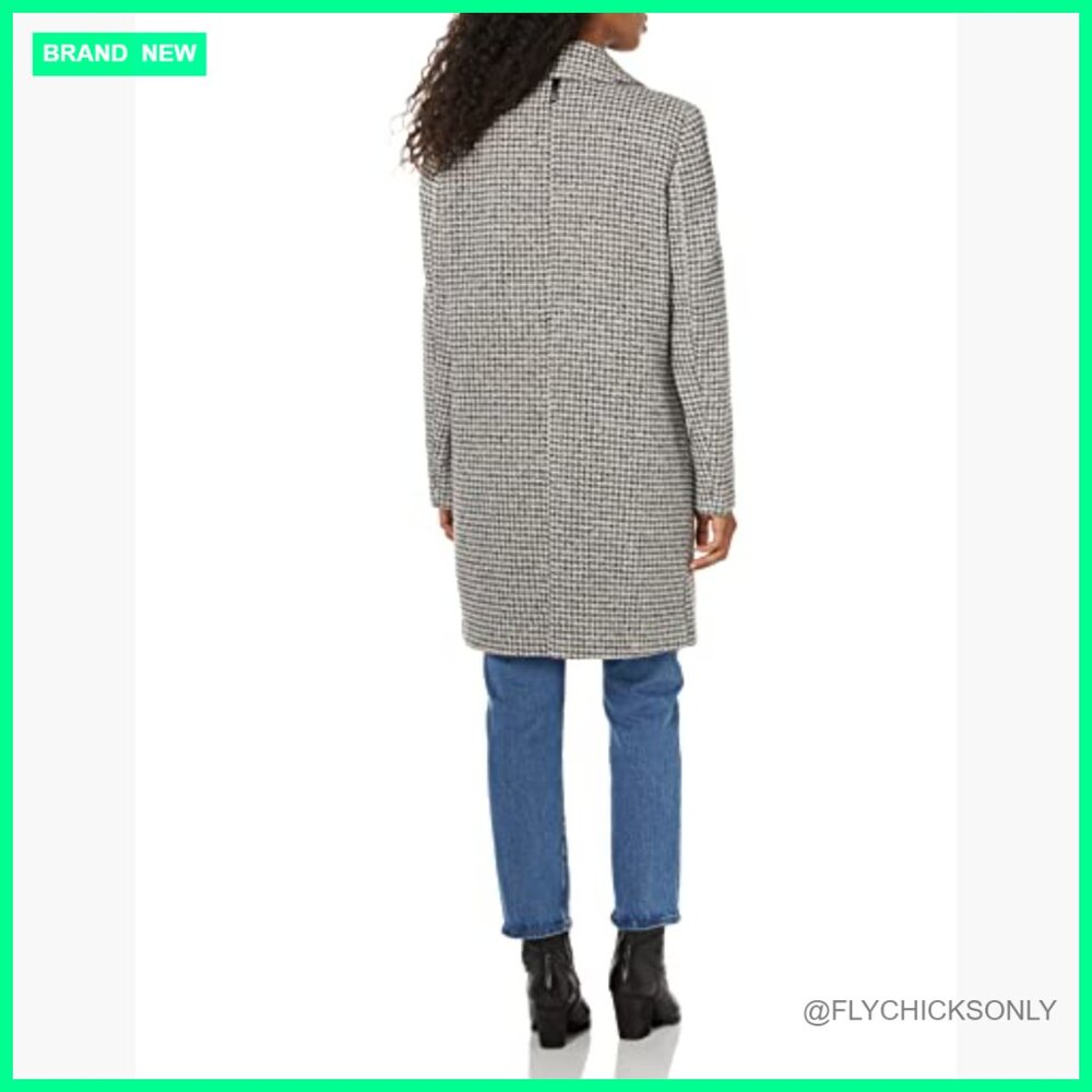 Houndstooth Wool Blazer Jacket With Button Closur… - image 2